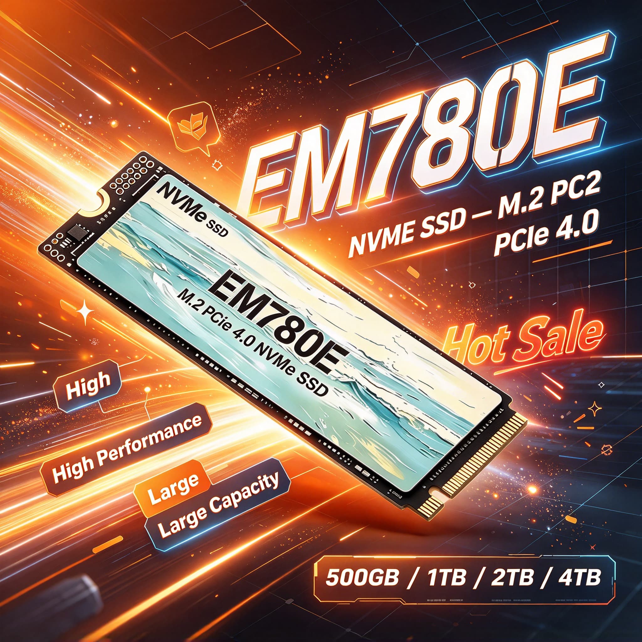 M.2 Nvme 4Tb Pcie 4.0 Ssd - SSD M.2 NVMe PCIe 4.0 EM780E