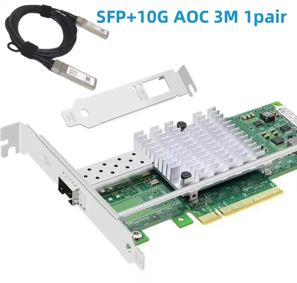 10Gb Sfp+ Pcie Network Card Dual Port - Placa de rede PCI-E Intel X520-DA1