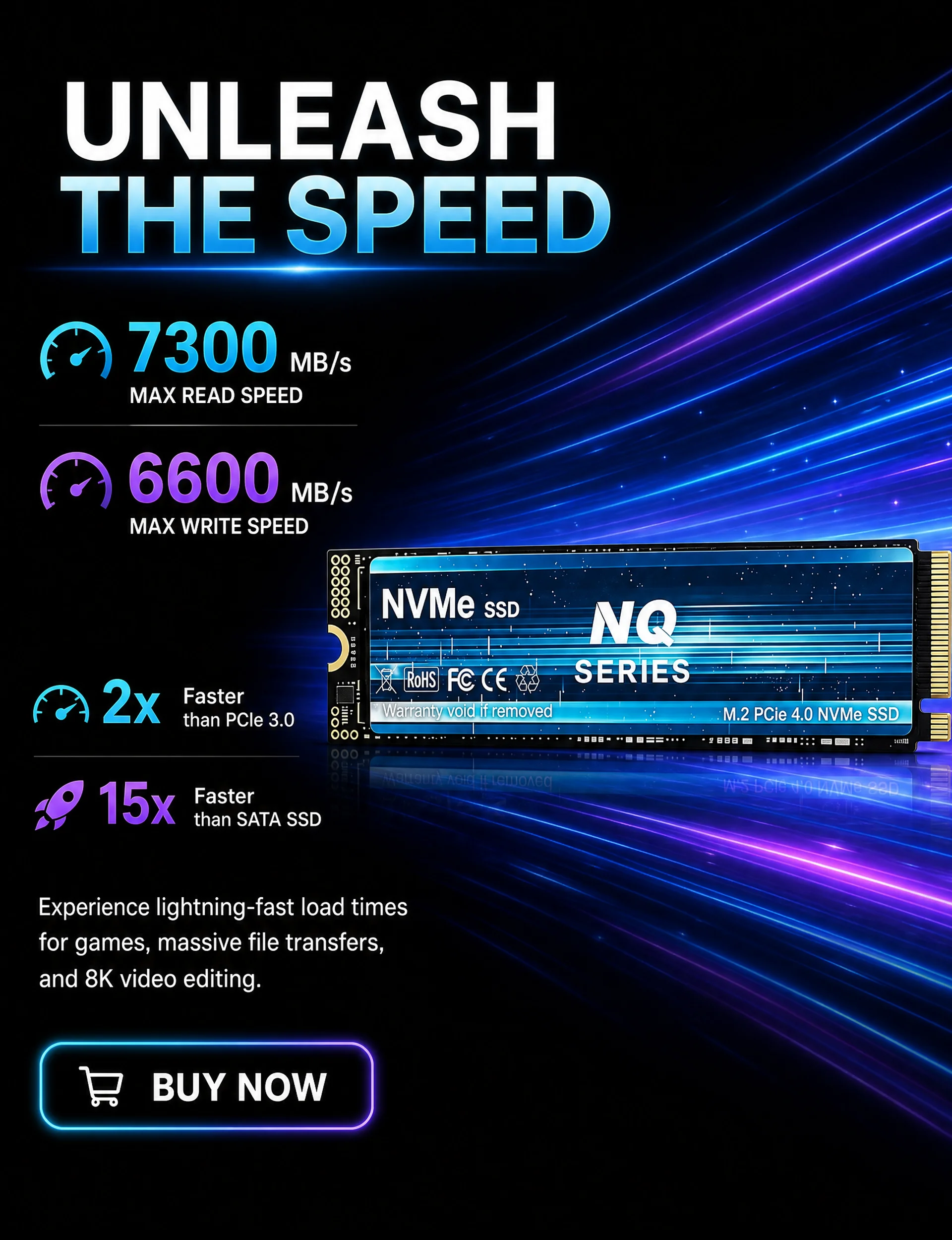 SSD NVMe da Série NQ, unidade  - M.2 Nvme 4Tb Pcie 4.0 Ssd avaliação e preço