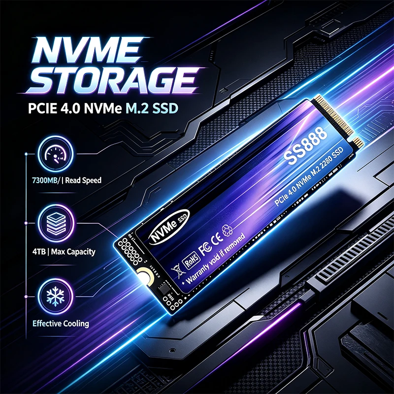 SS888 M.2 NVMe PCIe 4.0 SSD 73 - M.2 Nvme 4Tb Pcie 4.0 Ssd avaliação e preço