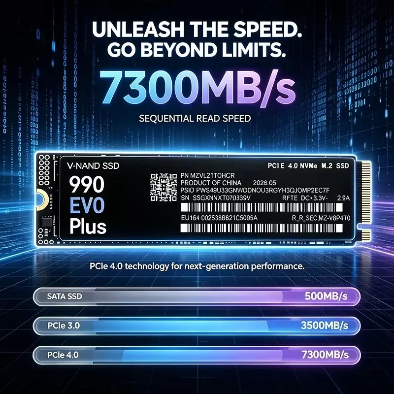 NOVO SSD NVMe PCIe 4.0 990 EVO - M.2 Nvme 4Tb Pcie 4.0 Ssd avaliação e preço