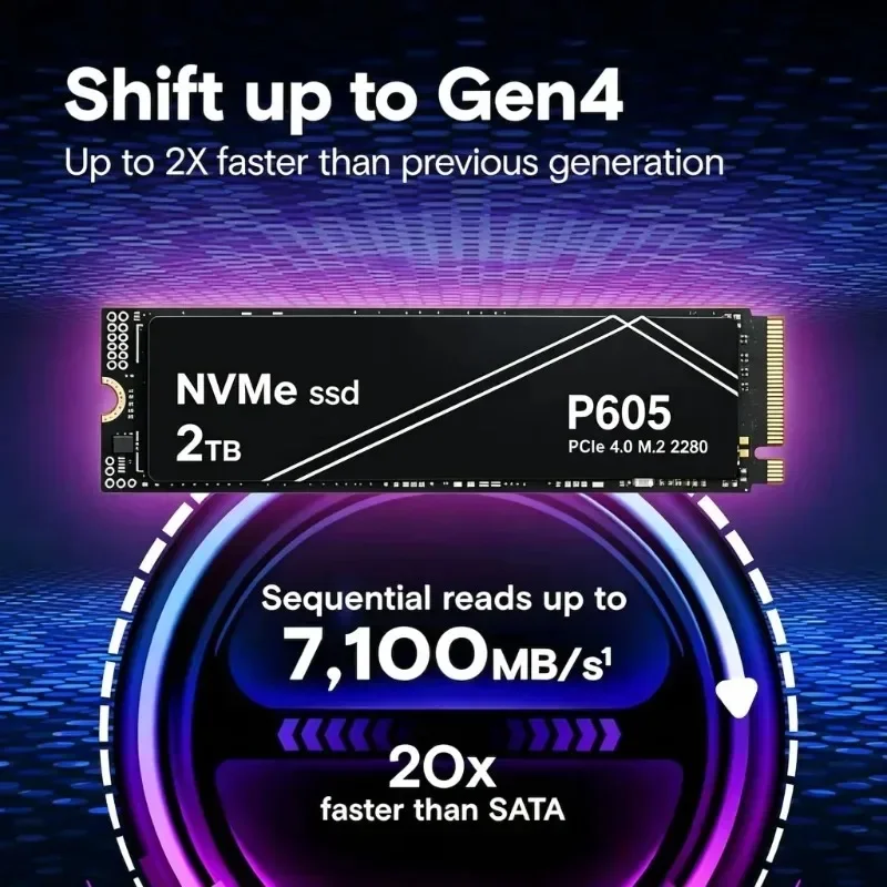 SSD NVMe P605 7100MB/s PCIe 4. - M.2 Nvme 4Tb Pcie 4.0 Ssd avaliação e preço