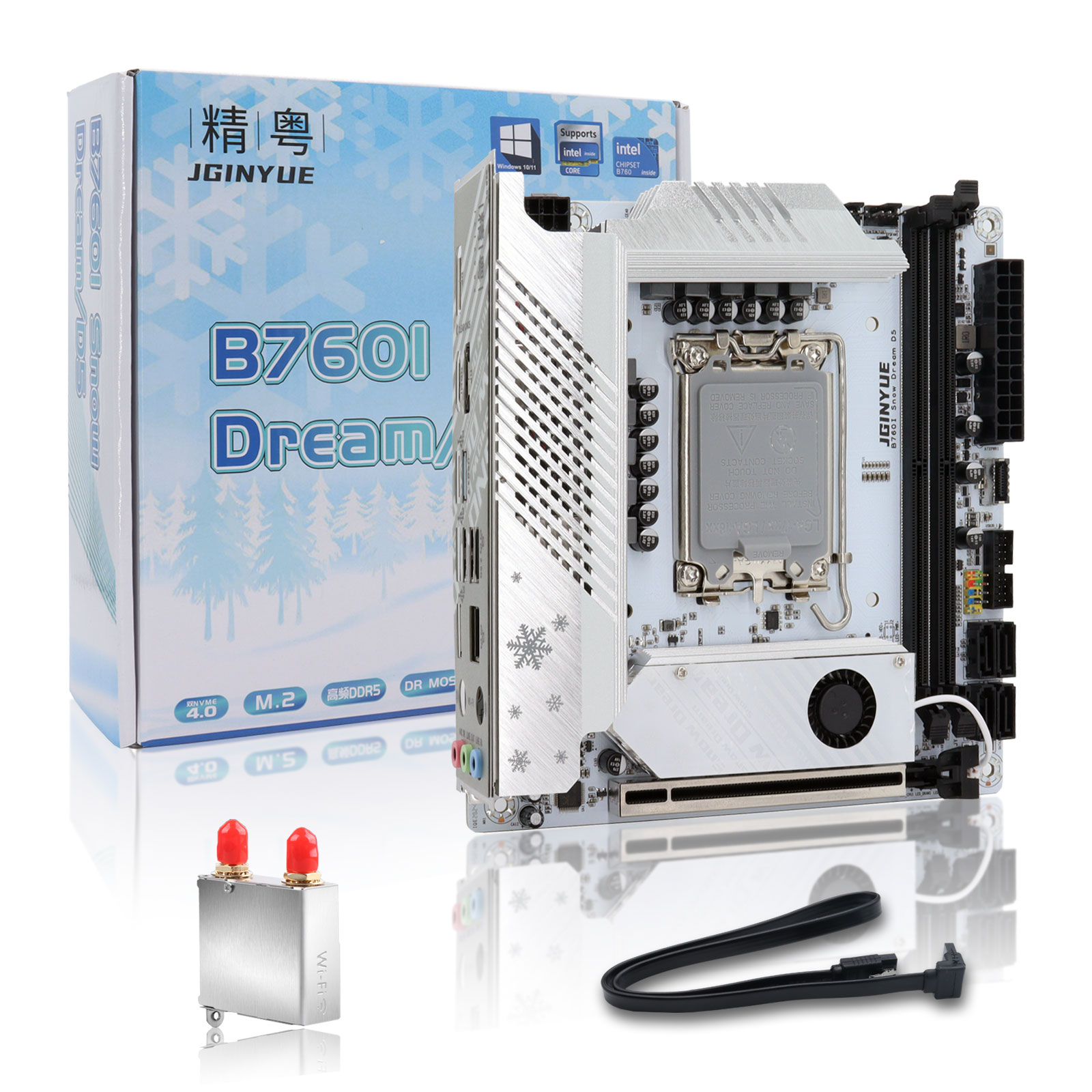 JGINYUE B760i ddr5 mini itx pl - Lga 1700 Ddr5 Itx Motherboard avaliação e preço