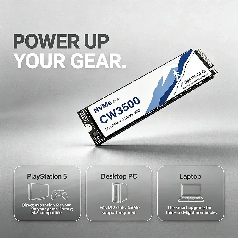SSD NVMe CW3500 7300MB/s PCIe  - M.2 Nvme 4Tb Pcie 4.0 Ssd avaliação e preço