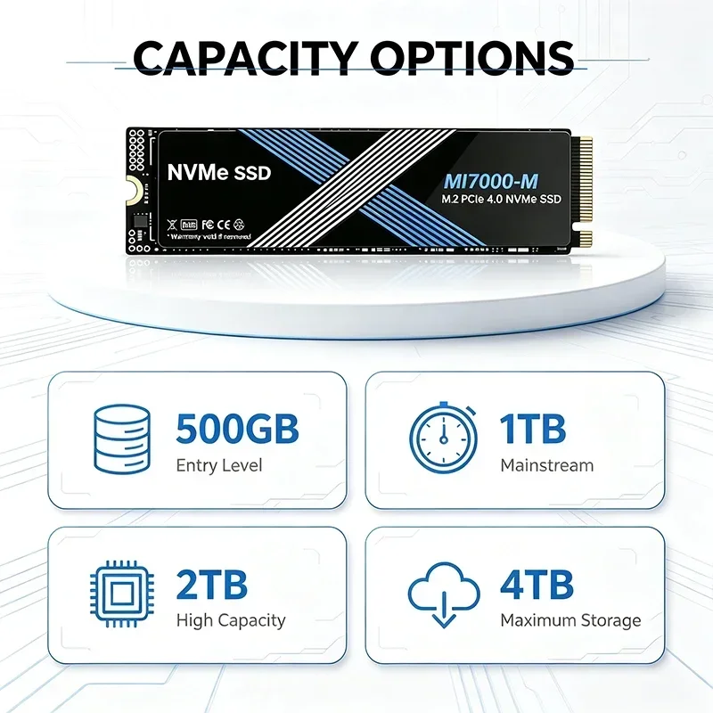 SSD NVMe M.2 PCIe 4.0 MI7000-M - M.2 Nvme 4Tb Pcie 4.0 Ssd avaliação e preço