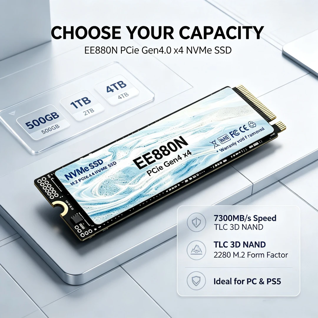 2026 Novo EE880N SSD Interno d - M.2 Nvme 4Tb Pcie 4.0 Ssd avaliação e preço